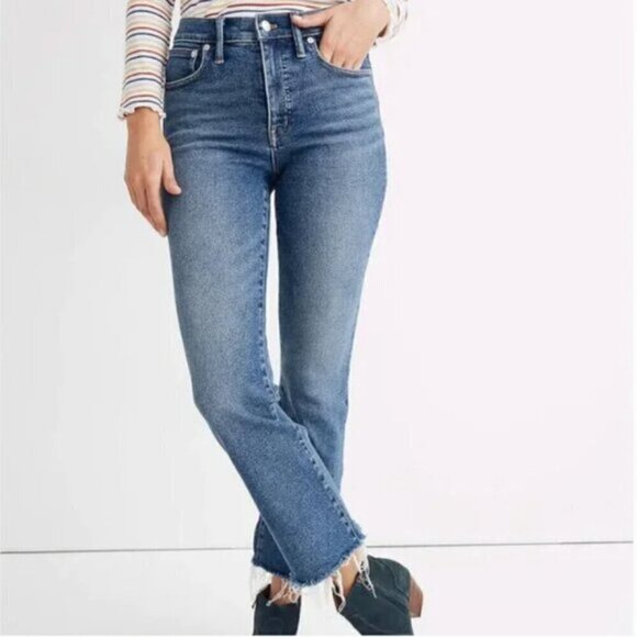 Madewell Cali Demi-Boot Jeans in Fleetwood Wash size 25 - Picture 3 of 11